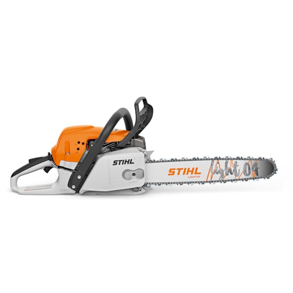 Stihl MS 291 chainsaw with 18″ guide bar and .325″ RM3 saw chain