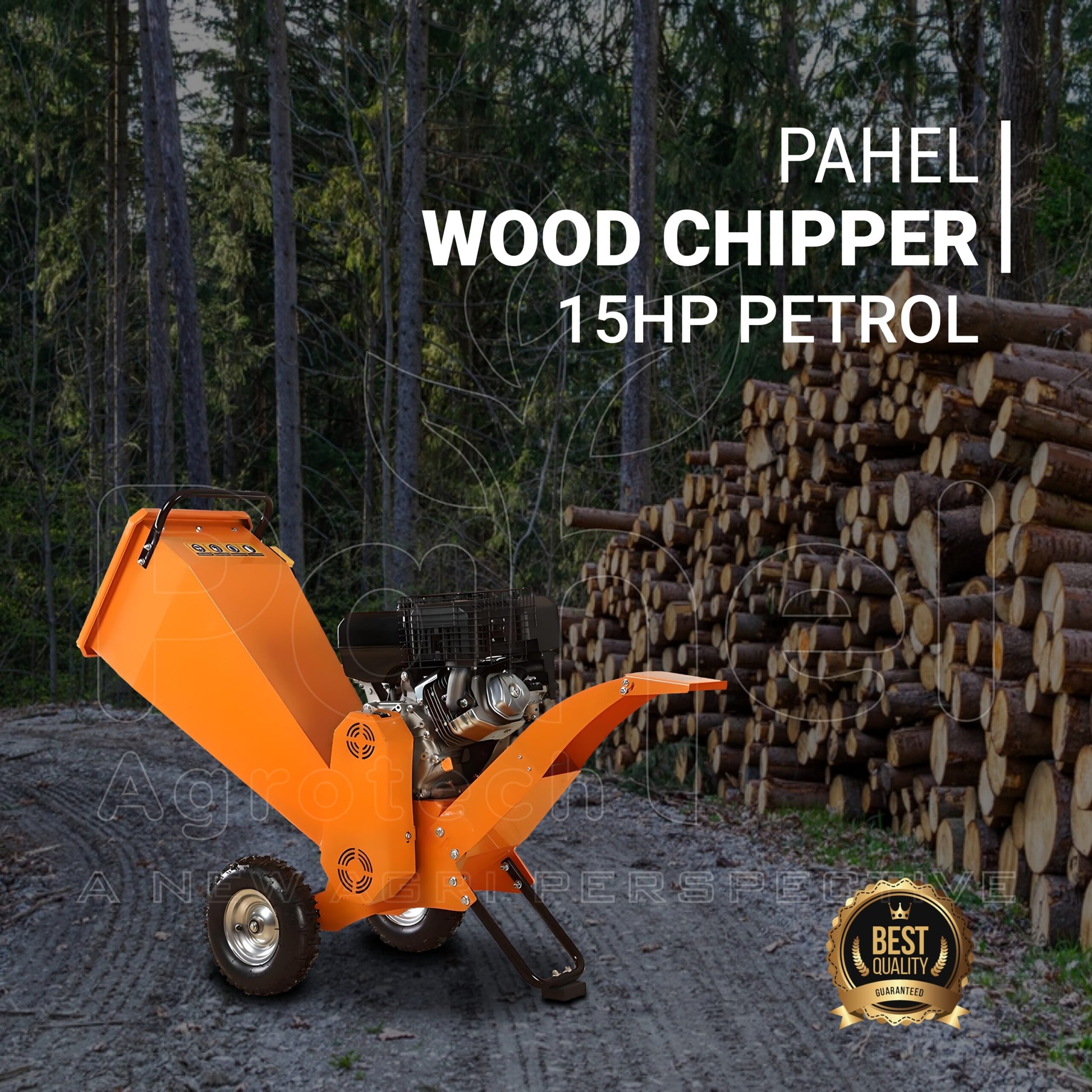 Heavy Duty 15 HP Wood Chipper Shredder