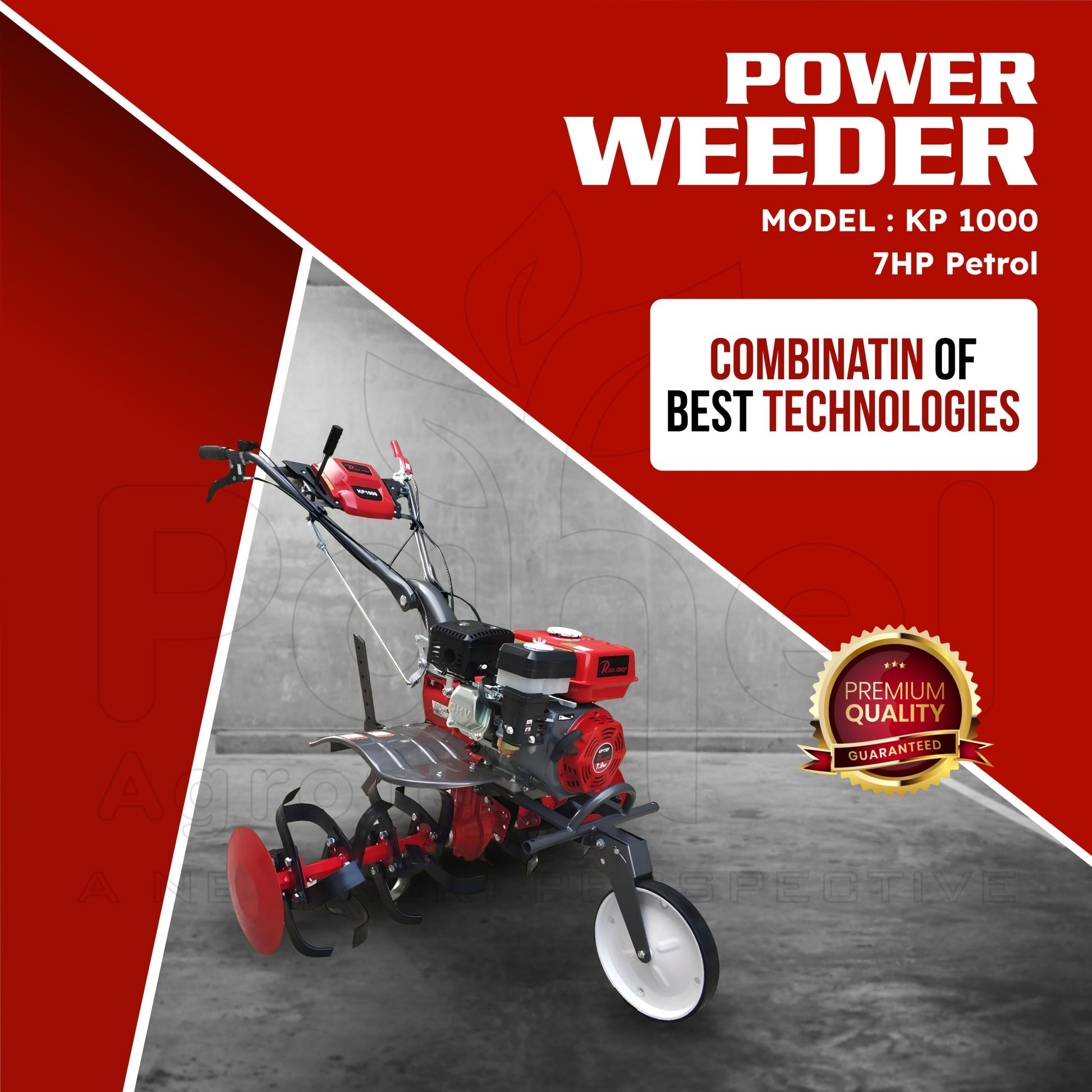 KP 1000 Riga Italy 7 HP Petrol Power Weeder