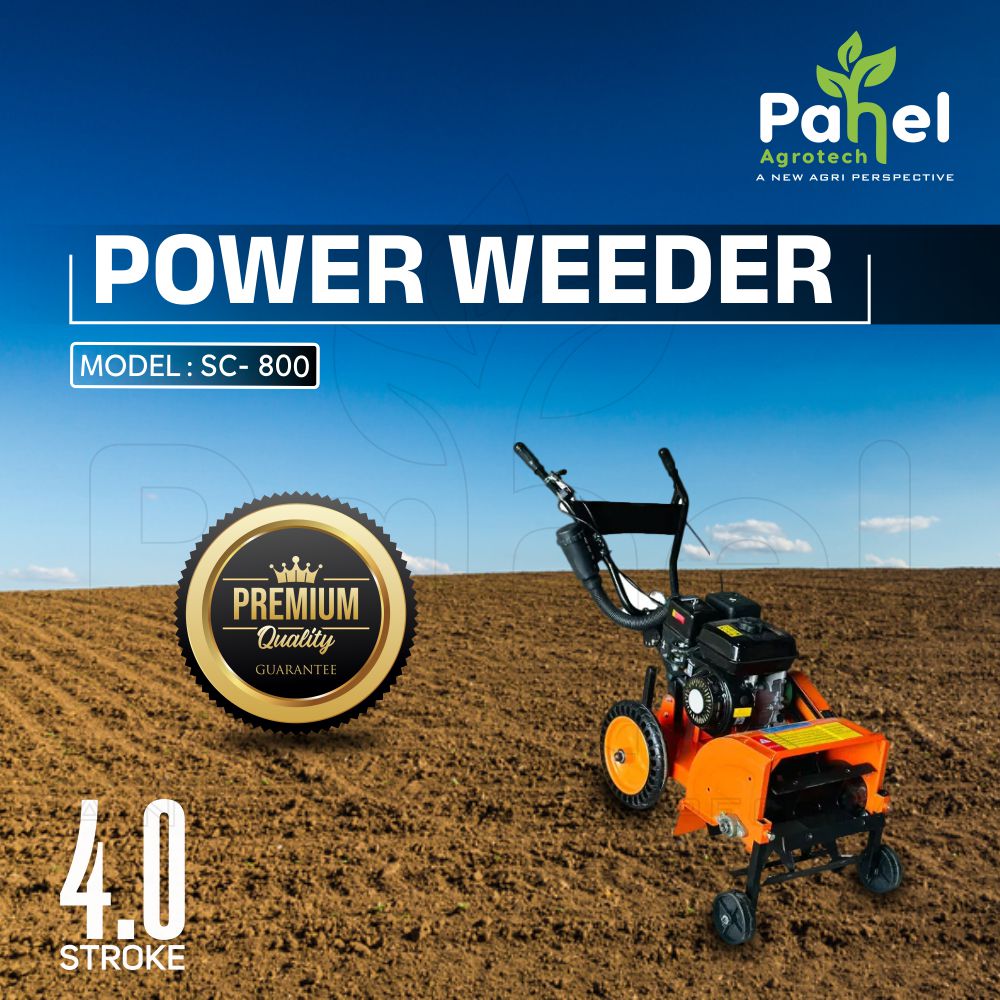 Rotery Riga Pahel SC 800 Front Rotary Riga Italy 7 HP Petrol Power Weeder with Rid ...