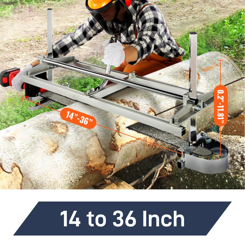 ミルミルページ Pahel Portable Chainsaw Mill Attachment 14 to 36 Inches Guide Bar