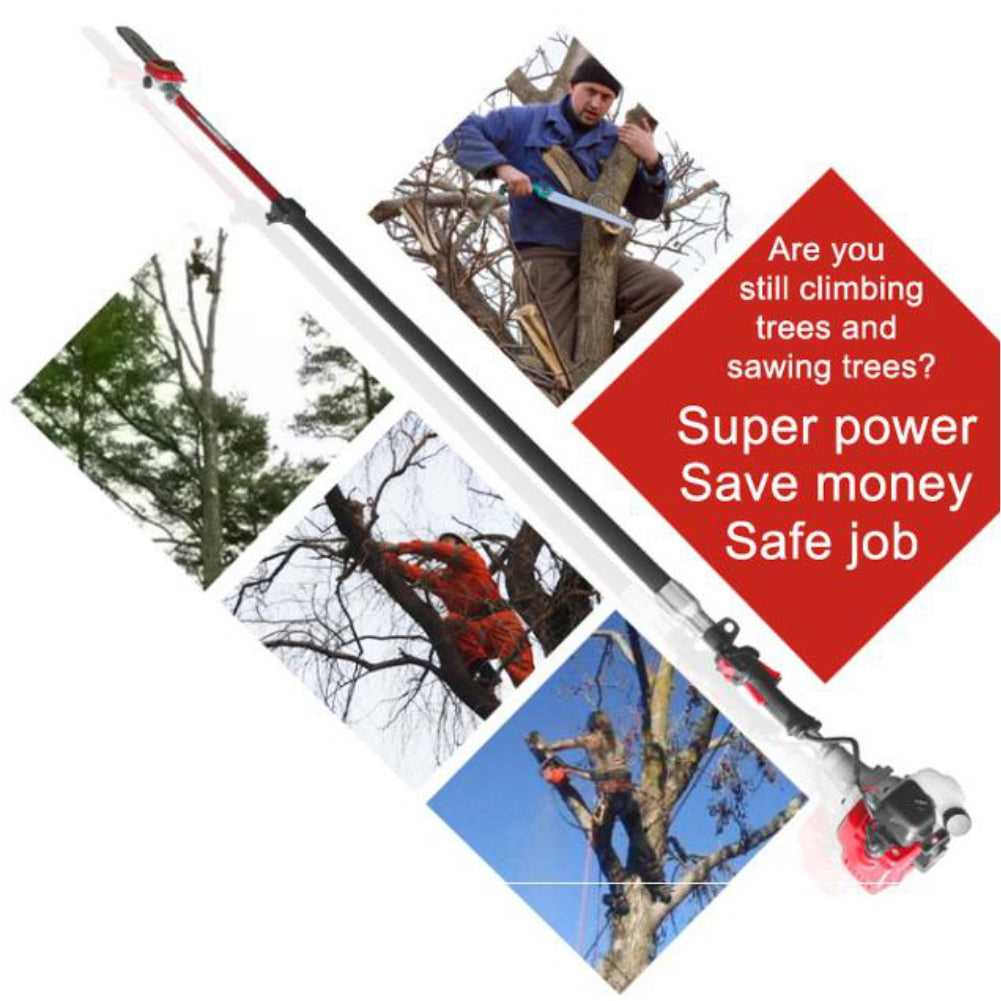 Telescopic Petrol 52 CC Pole Pruner 5 Meter length With 12 Inch Chainsaw