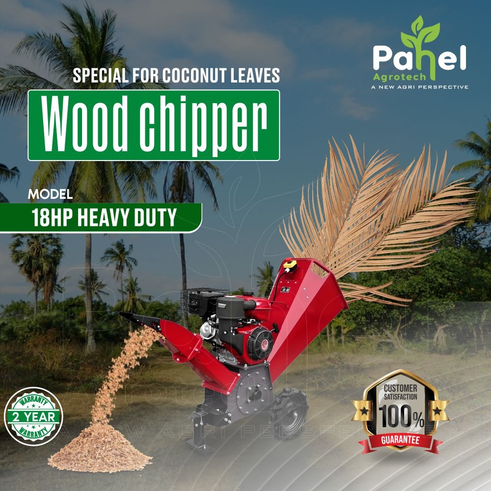 18 HP Heavy Duty Wood Chipper Shredder– Industrial-Grade Chipping Power for Toughest Jobs