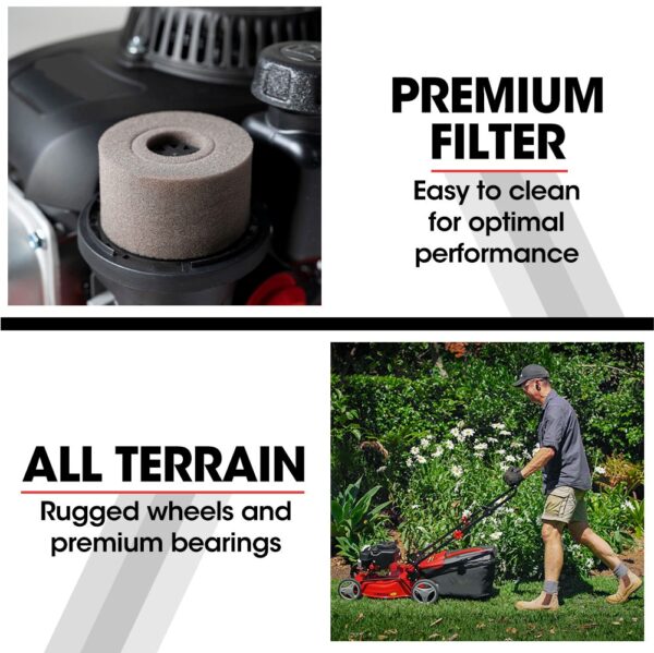 Hand Push 4 Stroke Petrol Power Rotary Lawn Mower - Image 11